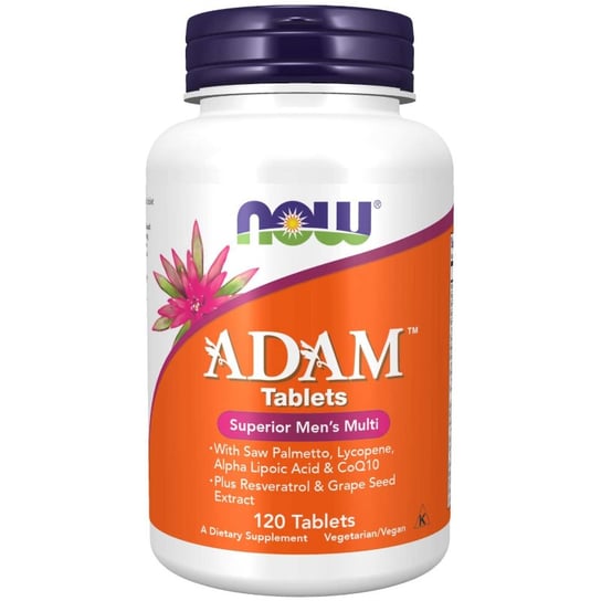 Suplement diety, NOW FOODS ADAM Multiwitamina dla Mężczyzn 120 tab Now Foods