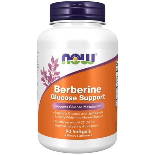 Suplement diety, NOW FOODS Berberine Glucose Support 90 kaps Now Foods