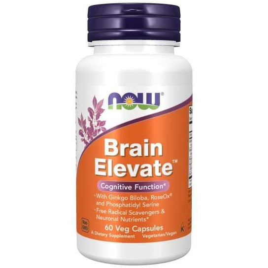 Suplement diety, NOW FOODS Brain Elevate 60 vkaps Now Foods