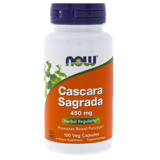 Suplement diety NOW FOODS Cascara Sagrada 450 mg, 100 kapsułek Now Foods