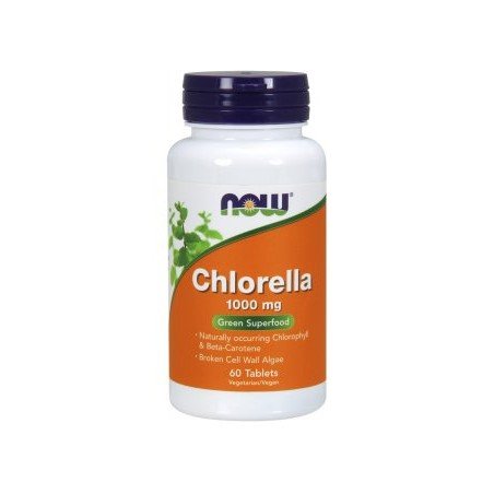 Suplement diety, Now Foods Chlorella 1000 mg 60 tabletek Now Foods