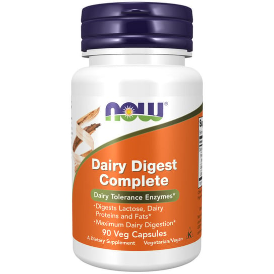 Suplement diety, NOW Foods - Dairy Digest Complete, 90 vkaps Now Foods