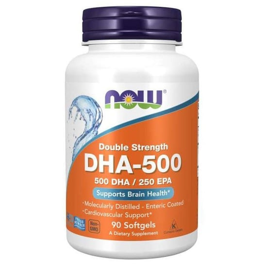 Suplement diety, NOW FOODS DHA - 500 DHA 250 EPA 90 kaps Inna marka