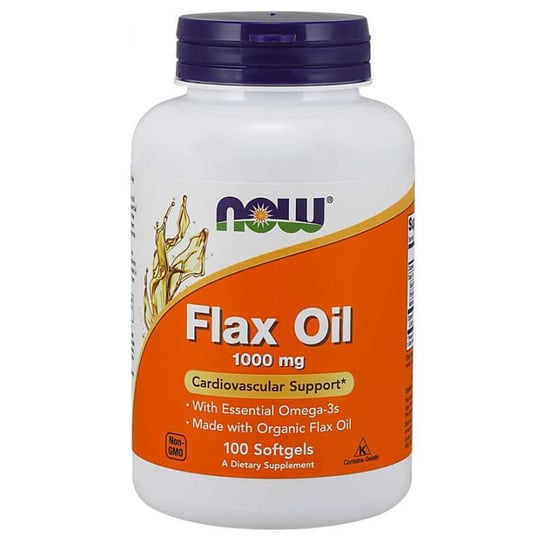 Suplement diety, Now Foods, Flax Oil, Olej Lniany, 1000 Mg Now Foods