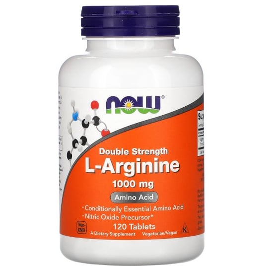 Suplement diety, NOW FOODS L-Arginina 1000 mg 120 kaps Now Foods