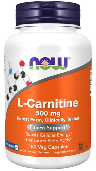 Suplement diety, Now Foods, L-Carnitine 500 mg, 180 kaps. Inna marka