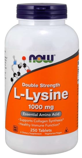 Suplement diety, Now Foods L-Lizyna 1000 mg - 250 tabletek Now Foods