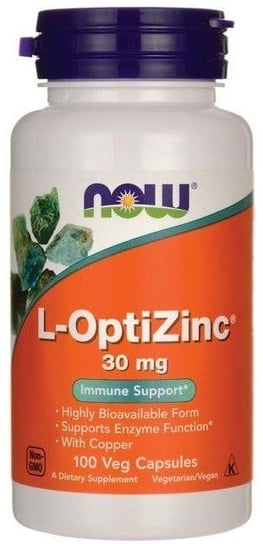 Suplement diety, Now Foods L-Optizinc 30Mg 100Kaps. Now Foods
