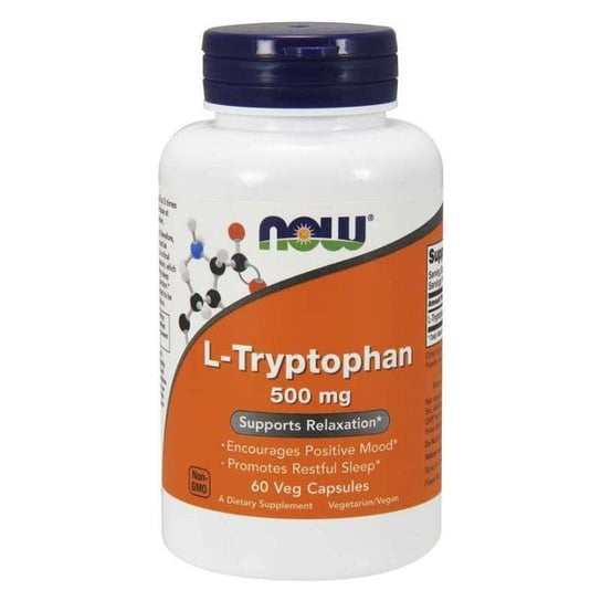Suplement diety, NOW FOODS L-Tryptofan 500mg 60 vkaps Now Foods
