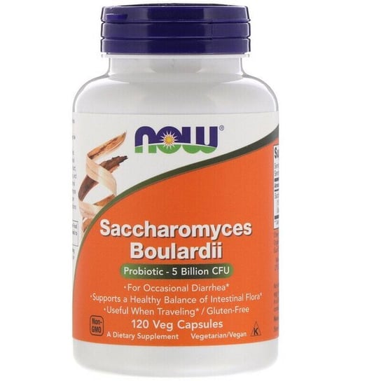 Suplement diety, NOW Foods - Probiotyki Saccharomyces Boulardii, 120 vkaps Now Foods