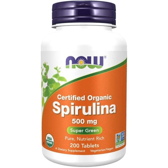 Suplement diety, NOW FOODS Spirulina 500mg 200 tabl Now Foods