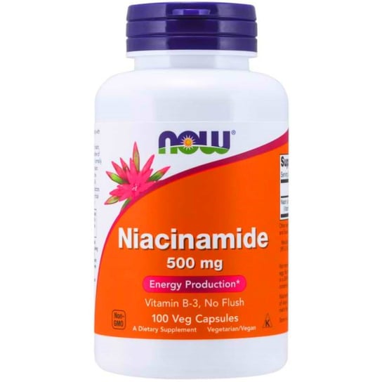 Suplement diety, NOW FOODS Witamina B3 - Niacyna (Niacinamide) 500mg 100 kaps Now Foods