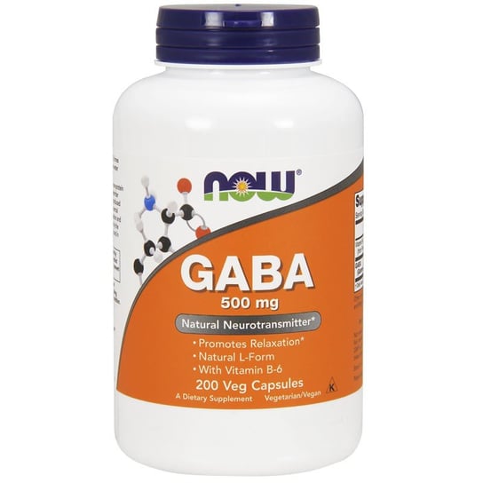 Suplement diety, Now Gaba 500Mg 200Vegcaps Now Foods