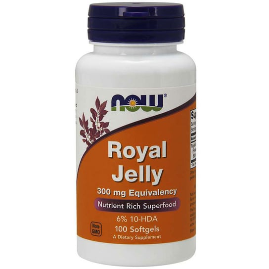 Suplement diety, NOW Royal Jelly 300mg Equivalency 100caps Now Foods
