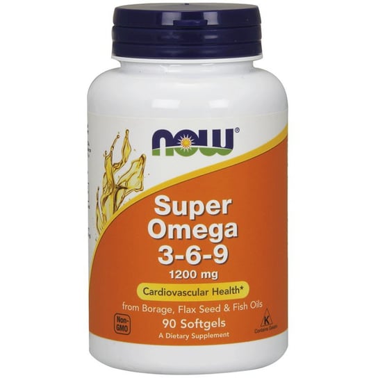 Suplement diety, Now Super Omega 3-6-9 1200mg 90caps Inna marka