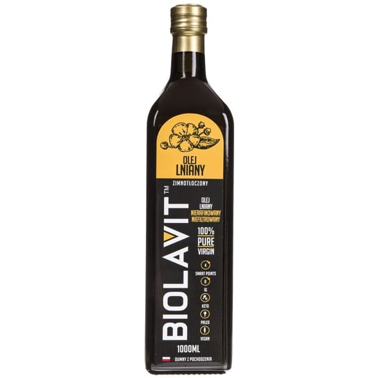 Suplement diety, Olej lniany BIOLAVIT, 1000 ml Bilovit