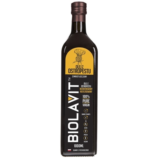 Suplement diety, Olej z ostropestu BIOLAVIT, 1000 ml Bilovit