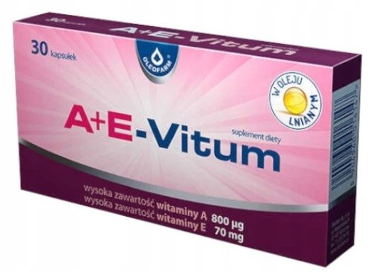 Suplement diety, Oleofarm, A+E-Vitum, 30 kaps. Oleofarm