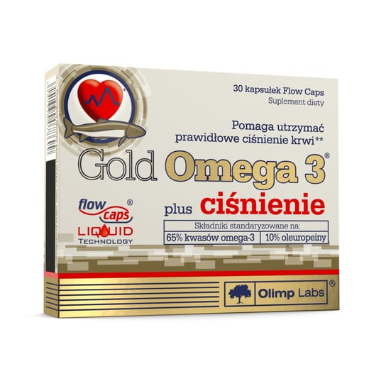 Suplement diety, Olimp Gold Omega 3 plus ciśnienie - 30 Kapsułek Olimp Labs