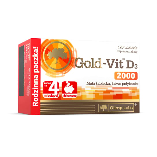 Suplement diety, Olimp Gold-Vit® D3 2000 - 120 Tabletek Olimp Labs