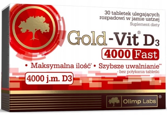Suplement diety, Olimp Gold, Vit D3 Fast Witamina D 4000, 30 tab. Olimp Labs