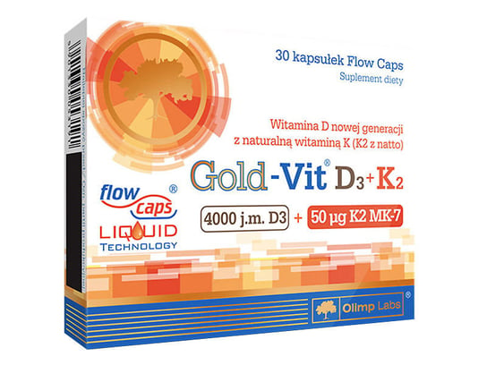 Suplement diety, OLIMP, Gold - Vit D3 + K2, 30 kapsułek Olimp