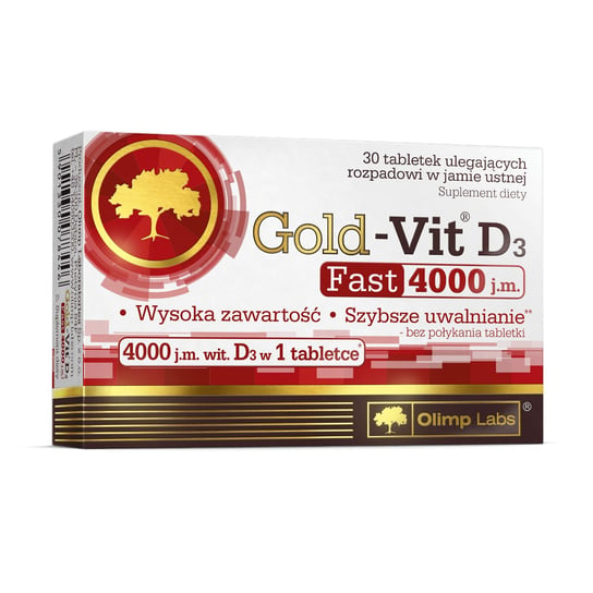 Suplement diety, Olimp Labs, Gold-Vit D3 Fast 4000 J.M, 30 tabletek Olimp Labs