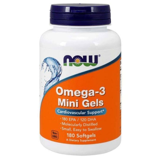 Suplement diety, Omega 3 Mini Gels - DHA 120 mg + EPA 180 mg (180 kaps.) Inna marka