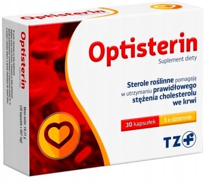 Suplement diety, Optisterin, Sterole Roślinne Na Cholesterol, 30 Kaps. Polfa