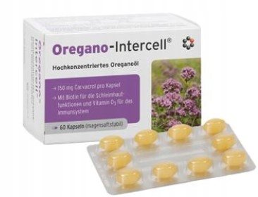 Suplement diety, Oregano-intercell, Biotyna Witamina D, 60 Kaps. Mito Pharma