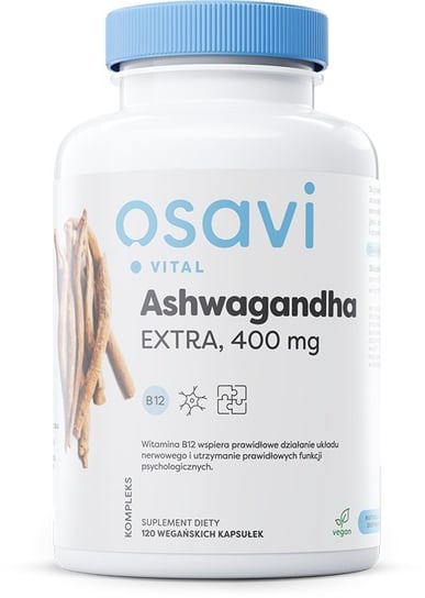 Suplement diety, Osavi - Ashwagandha Extra, 400mg, 120 vkaps Osavi