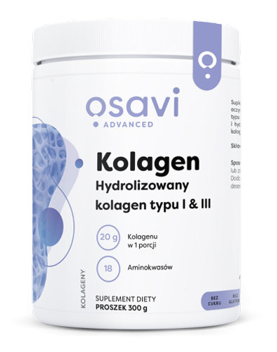 Suplement diety, Osavi, Kolagen hydrolizowany typu i & iii 300 g. Osavi