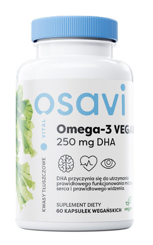 Suplement diety, Osavi, Omega-3 vegan 250 mg dha 60 szt. Osavi