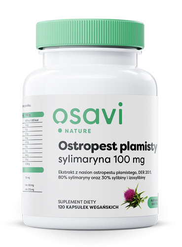 Suplement diety, Osavi, Ostropest plamisty sylimaryna 100 mg 120 szt. Osavi