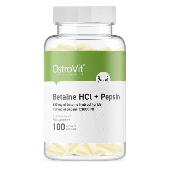 Suplement diety, Ostrovit, Betaina HCl + Pepsyna, 100 kaps. OstroVit