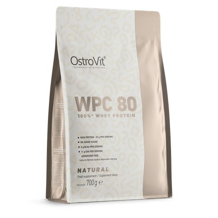 Suplement diety, OstroVit, Białko WPC 80, naturalny, 700g Inna marka