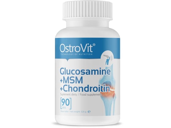 Suplement diety, Ostrovit, Glucosamine + Msm + Chondroitin, 90 Tabletek OstroVit