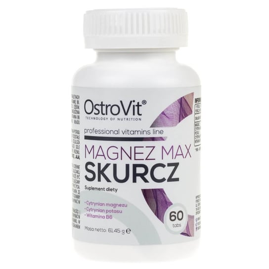 Suplement diety, OstroVit, Magnez MAX Skurcz, 60 tabletek OstroVit