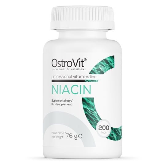 Suplement diety, OstroVit Niacin 200 tabs NIACYNA WITAMINA B3 OstroVit