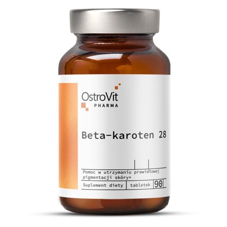 Suplement diety, OstroVit, Pharma, Beta-karoten 28 mg, 90 tab. OstroVit