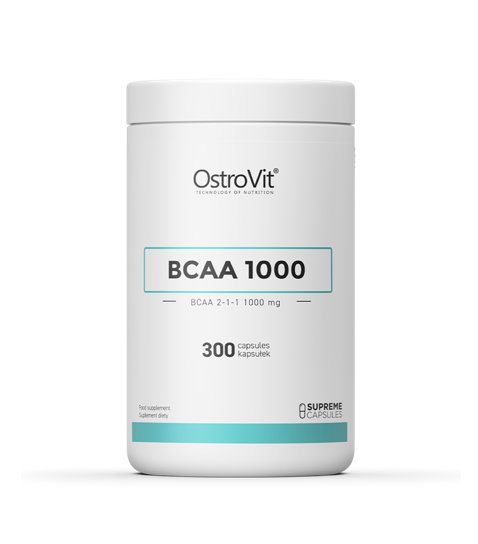 Suplement diety, OstroVit, Supreme Capsules BCAA 1000 mg, 300 kaps. OstroVit