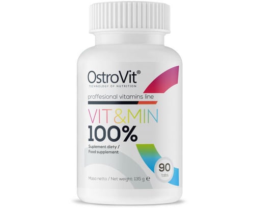 Suplement diety, OstroVit, Vit&Min 100%, 90 tabletek OstroVit