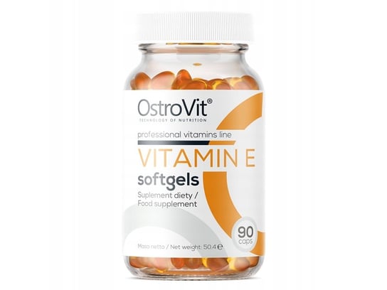 Suplement diety, OstroVit, Witaminy i minerały, Vitamin E softgels, 90 kaps OstroVit