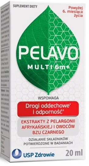 Suplement diety, Pelavo Multi 6m+, Krople Dla Dzieci, Odporność, 20 Ml USP Zdrowie