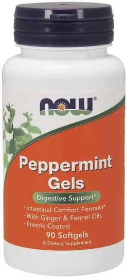 Suplement diety, Peppermint Gels - Olej z Mięty Pieprzowej (90 kaps.) Now Foods