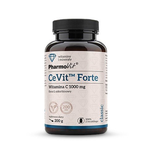 Suplement diety, Pharmovit Cevit Forte Witamina C 1000 mg 200 g Pharmovit