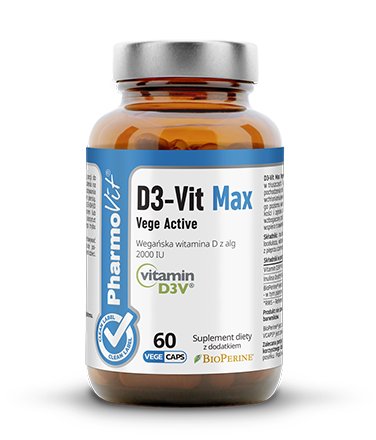 Suplement diety, Pharmovit D3 - Vit Max Vege Active 60 Kaps Pharmovit