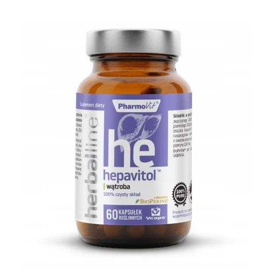 Suplement diety, Pharmovit Herballine Hepavital 60 kap wątroba Pharmovit