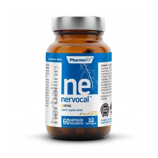 Suplement diety, Pharmovit Herballine Nervocal 60 kap  stres Pharmovit