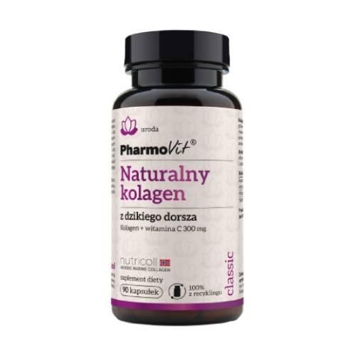 Suplement diety, PHARMOVIT Naturalny kolagen z dzikiego dorsza, 90 kapsułek Pharmovit